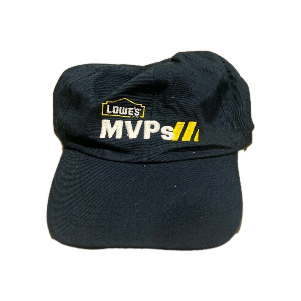 Lowes MVP Employee Hat Mens Strapback Cap One Size Navy Blue Uniform